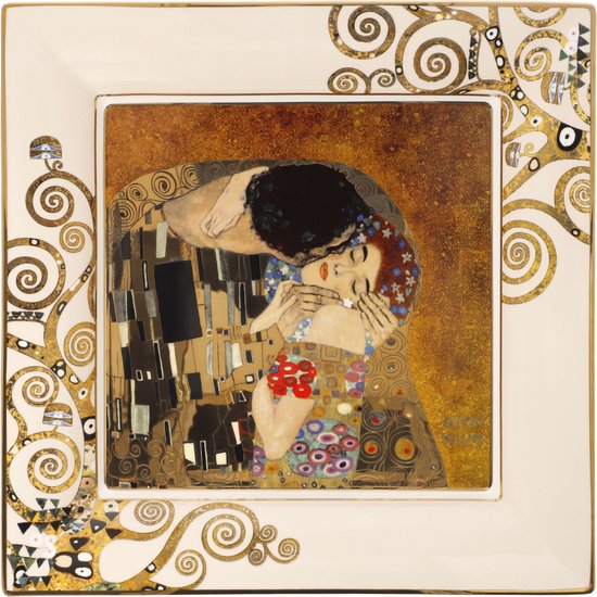Figurine Goebel Gustav Klimt - Emilie Flöge - 7x9 Cm Avec Support 15 Cm - Occasion