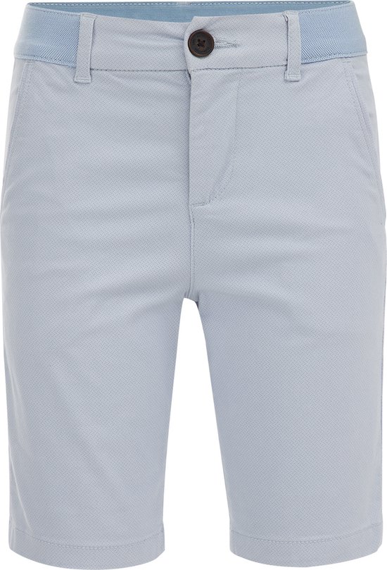 WE Fashion Jongens slim fit chinoshort met dessin