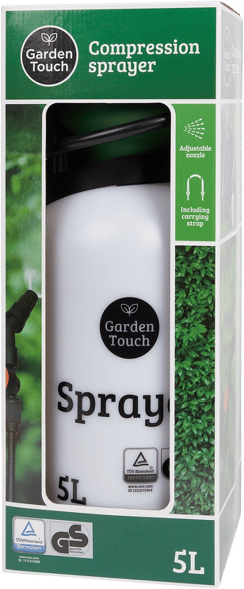 Drukspuit 5 liter - Drukspuit 5 liter - Druksproeier - Onkruidspuit - Plantensproeier - Garden Touch - VI Online Products van Merkloos	 — afbeelding 2