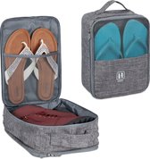 Relaxdays 2x sac à chaussures de voyage - sac à chaussures - sac de rangement pour chaussures - organisateur de chaussures