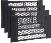 Kofferbak-nettas met klittenband, 4 auto-organizers, 40 x 25 cm, elastisch opbergnet voor auto's, auto-accessoires, gadget