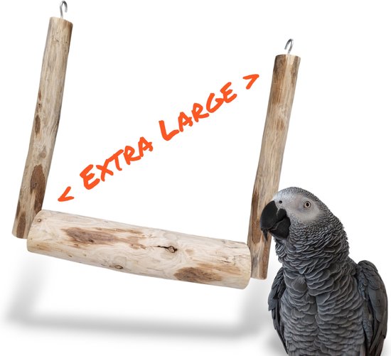 RoseFlower Speelplaats voor vogels, speelstandaard voor vogels van hout, sportschool, papegaaien met schommel, voedertrap, accessoires, kooi kaketoe, vogels #4, (A4