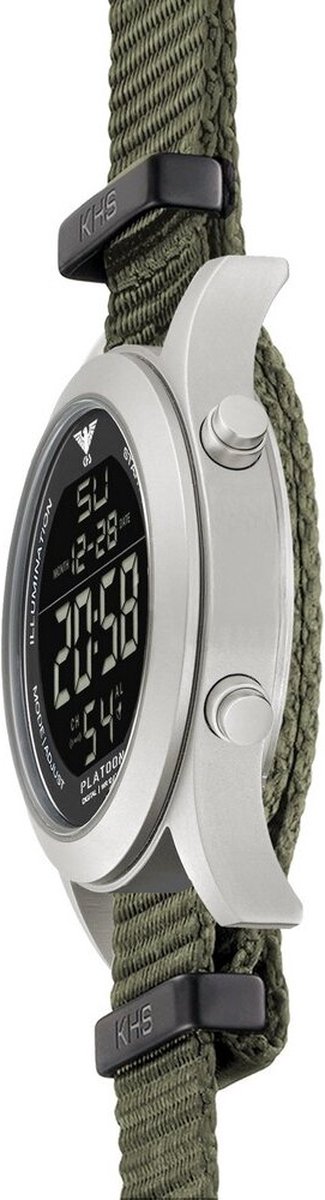 KHS - KHS.PLASD.NSGO - Polshorloge - Platoon Steel Digital - Heren