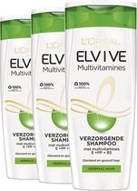 L'Oréal Paris Elvive - Multivitamines - Shampoo - 3 x 250ml