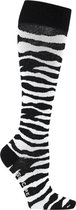 Supcare compressie sokken maat M (40-42) – zebra - trendy compressiekousen – steunkousen – ademend – gezwollen, vermoeide en pijnlijke benen & voeten – spataderen - dagelijks gebruik – vliegreizen – zwangerschap – dames en heren