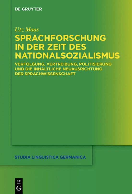 Sprachforschung in der Zeit des Nationalsozialismus - cover