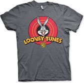 Looney Tunes T-shirt avec logo en détresse Dark-Heather-L