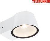 TELEFUNKEN - LED Wandlamp - 323006TF - IP54 - Warm wit licht - 7,5 watt - 700 lumen - 5,5 x 9,5 x 13 cm - Wit