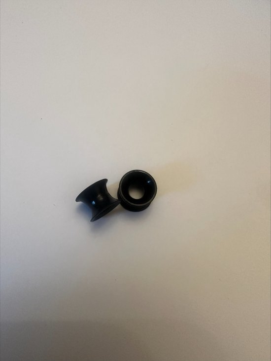 Piercing Earplugs hol zwart 1 cm