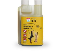 Excellent HempOne 250 ML - Honden en katten supplementen - Omega Olie - Ondersteunt bij spanning - Aanvullende voeding - Druppels