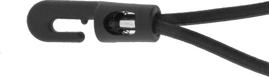 Spanelastiek met haak 20 cm/ 25 stuks - Bootzeil/Zeil/Spandoeken/Schaduwdoek/Partytent - 20 cm - kunststof - Mini haak van ProPlus — afbeelding 2