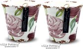 Bloempotten - Villa Pottery - Flowergarden 1_1 Pink - Terracotta - Decoratie - Woondecoratie