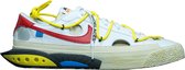 NIKE BLAZER LOW OFF-WHITE UNIVERSITY RED DH7863-100 Taille 40.5 Wit