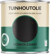 Tuinhoutolie - donker zwart - voor geïmpregneerd tuinhout - biobased - 750 ml