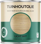 Tuinhoutolie - licht wit - voor geïmpregneerd tuinhout - biobased - 750 ml