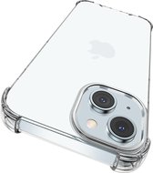 Iphone 14 Hoesje - Shockproof Case - Siliconen - Transparant - Telefoonhoesje