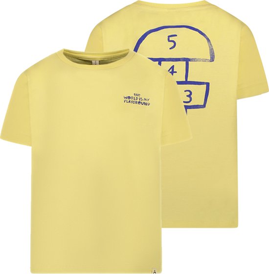 Roan The New Chapter D402-0431 Unisex T-shirt - Pale yellow - Maat 110