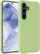 Hoesje Geschikt voor Samsung A55 Hoesje Siliconen Case Hoes - Hoes Geschikt voor Samsung Galaxy A55 Hoes Cover Case - Groen