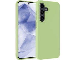 Hoesje - Geschikt voor Samsung Galaxy A55 - Sterk & Shockproof - Siliconen Case - Hoes Cover - Telefoonhoes - Groen