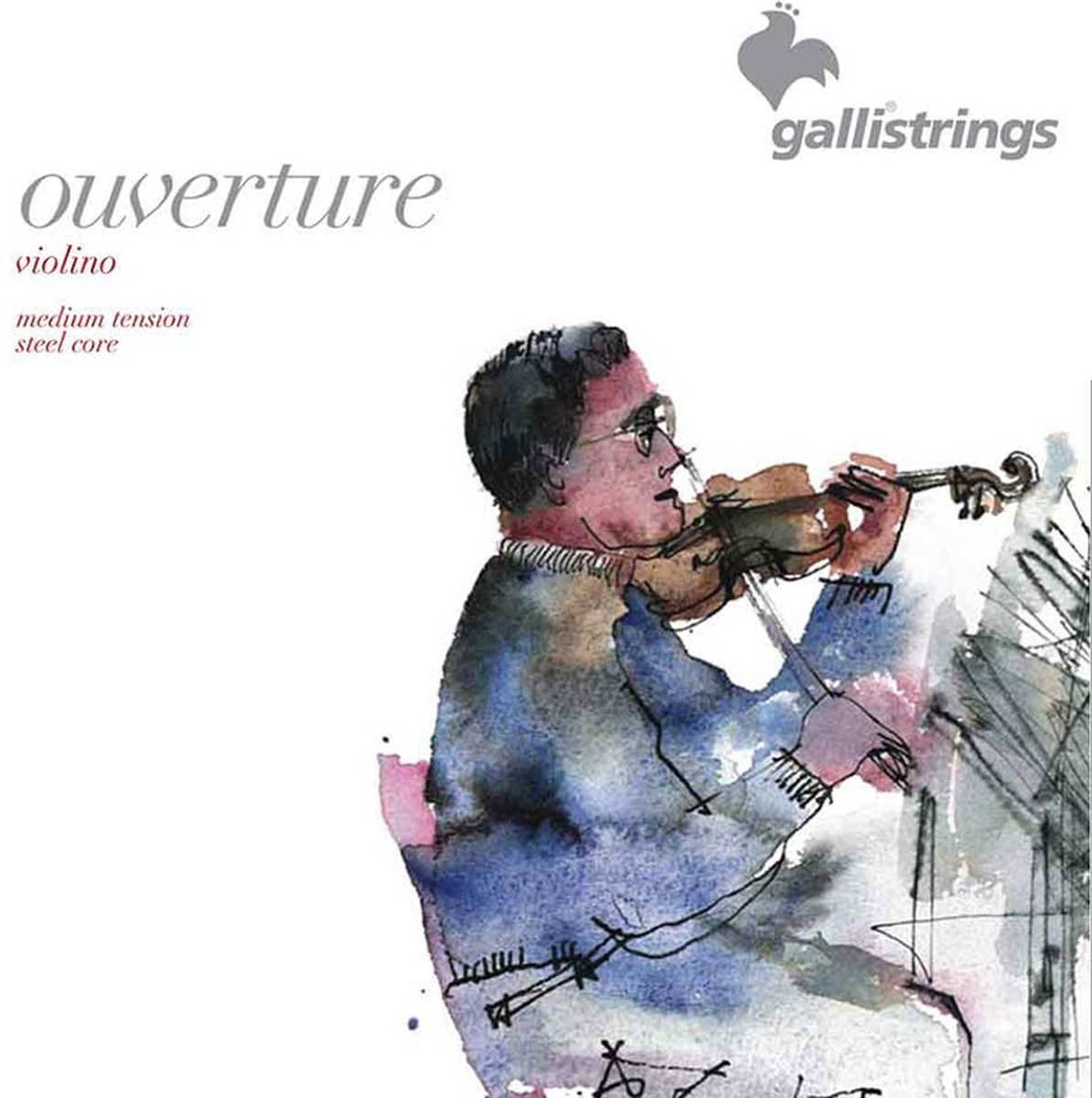 Galli OV42 violin string set, 1/2, premium steel core