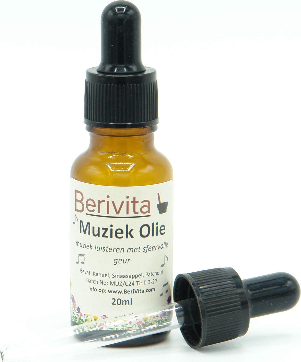 Goedkoopste Muziek Olie 20ml Pipetfles - Heerlijke Geur bij Muziek Luisteren - Etherische Olie Mix