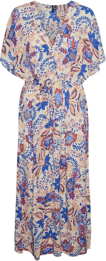 VERO MODA VMMENNY SS 7/8 KAFTAN WVN GA Dames Jurk - Maat S