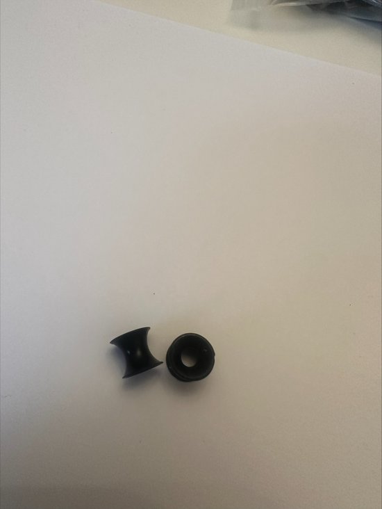 Piercing ear plugs hol zwart 0.8 cm