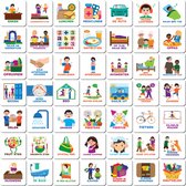 Smarfer - Magnetische pictogrammen - Beloningssysteem - Weekplanner kind - Met planbord - gekleurde pictogrammen - dagritme – routine - autisme planner - magneetjes - magneten kinderen