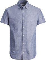 JACK&JONES JJELINEN BLEND SHIRT SS SN Heren Overhemd - Maat XXL