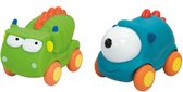 Monster Cars Large - Set van Twee - Tachan - Blauw en Groen - Met Pull-Back Aandrijving