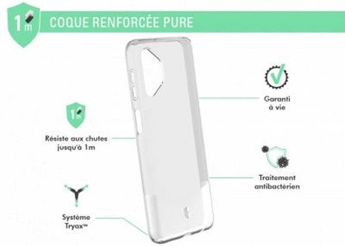 Force Case, Versterkte hoes Geschikt voor Samsung Galaxy A32 4G PURE, Transparant