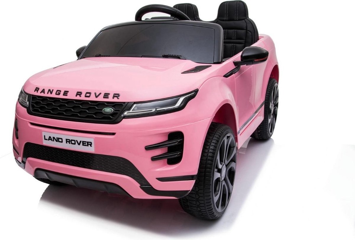 Range Rover Evoque - Vizyon - Elektrische kinderauto 12V -Accu Auto met Bluetooth en afstandsbediening - Two motors - 1 tot 6 jaar - Roze