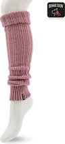 Bonnie Doon Beenwarmers Roze Unisex Onze Size - Dames en Heren - Sleever - Legwarmer - Grof Gebreid - Wol - 1 paar - Warm - Comfortabel - Roze -Soft Pink- Mode Accessoire - BE021766.357