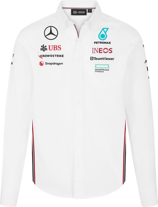 Mercedes Teamline Blouse Wit 2024 XXXL - Toto Wolff - Lewis Hamilton - George Russel - Formule 1