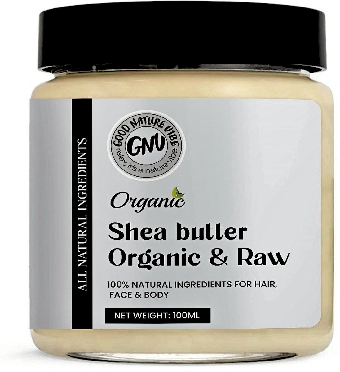 Goedkoopste Shea butter - Raw Shea boter - 100 Koudgeperst & Ongeraffineerd - Maak je eigen wellness producten met Good Nature Vibe - 100 Gram per verpakking