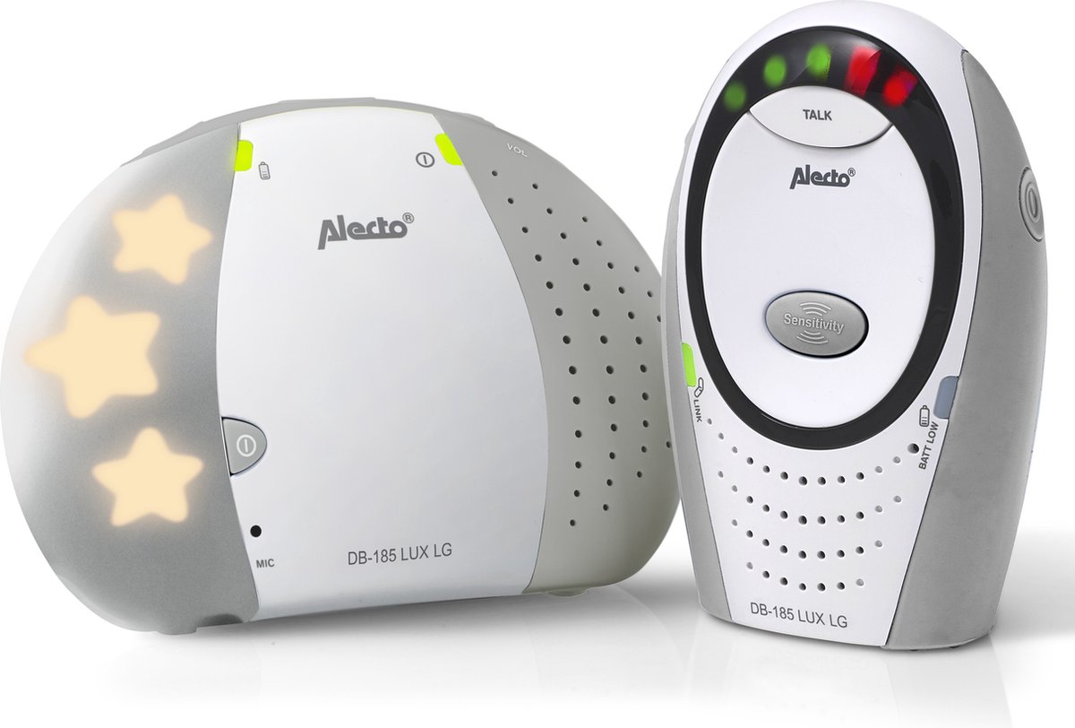 Alecto DB-85 Grijs - Full Eco DECT Babyfoon