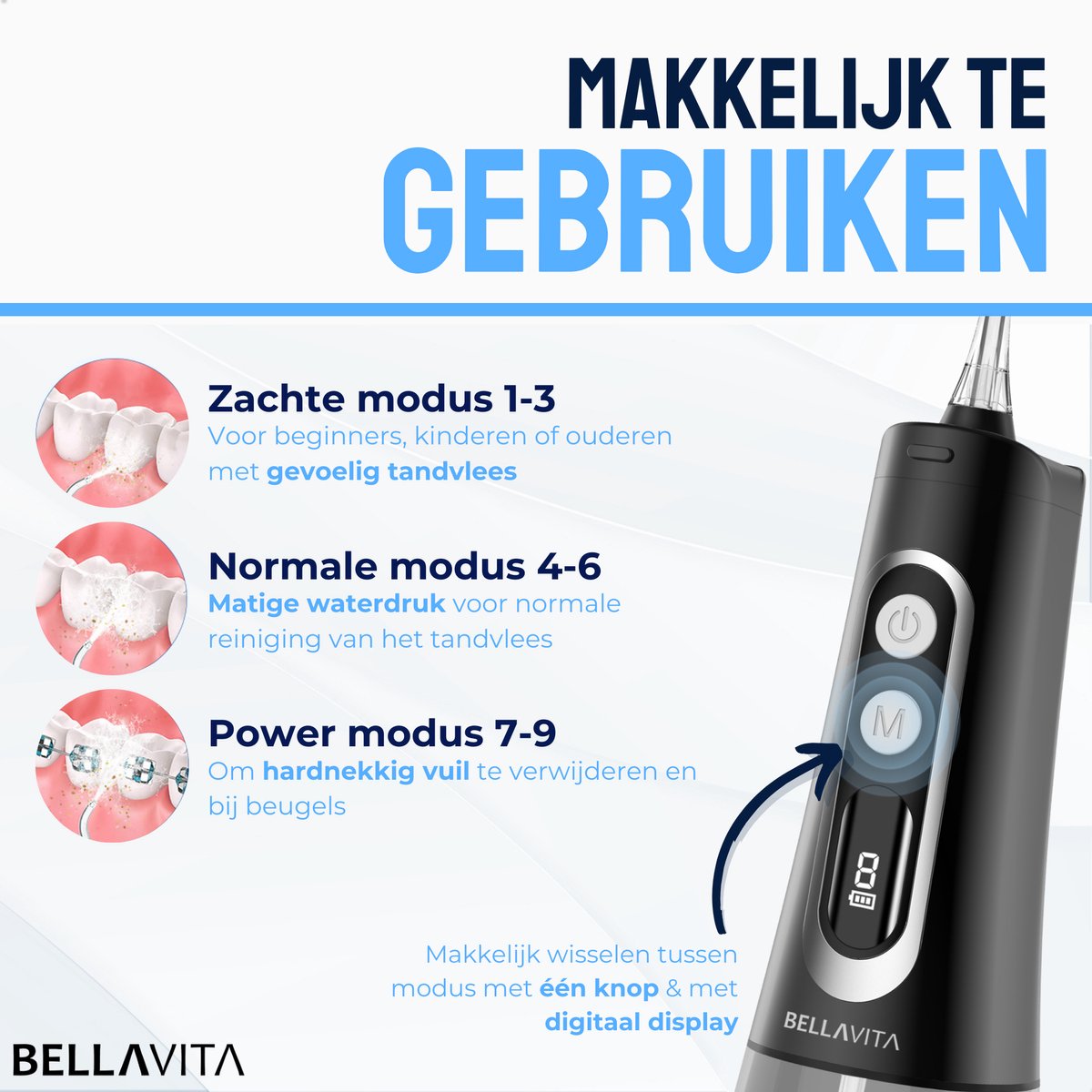 BELLAVITA Waterflosser - Draadloos thumbnail 4