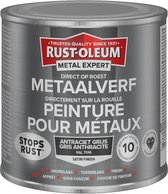 Rust-Oleum Metal Expert Direct Op Roest Metaal Verf Zijdeglans 250ml - RAL 7016