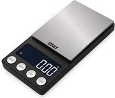Balance de cuisine numérique de précision - 1000 g / 0 g - De 0 à 1000 grammes - Mini balance de poche - Batterie - Zwart