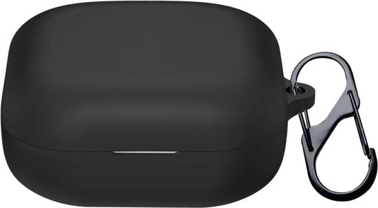 Somstyle Étui adapté pour AfterShokz Openfit - Étui en Siliconen pour Écouteurs sans Fil avec Clip - Zwart