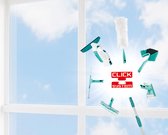 Bol.com Leifheit telescoopsteel aluminium 130 - 400 cm - incl. antislipkop - 360° draaibaar - ophangoog - Click System aanbieding
