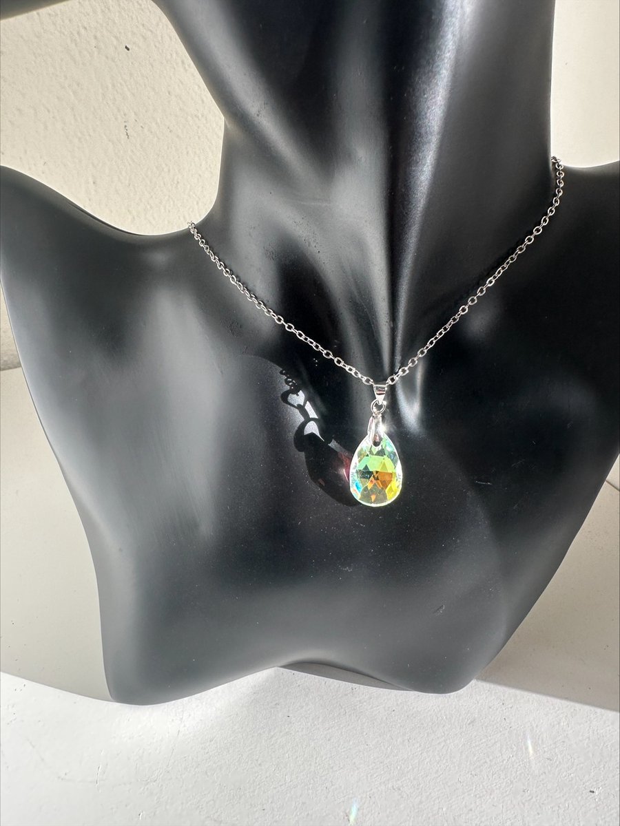 Halsketting waterdruppel | Make up | Parfum | Moederdag | Verjaardagscadeau| Cadeautje| Valentijnsdag| Kado | sieraden | vaderdag | oorbellen | oorsieraden