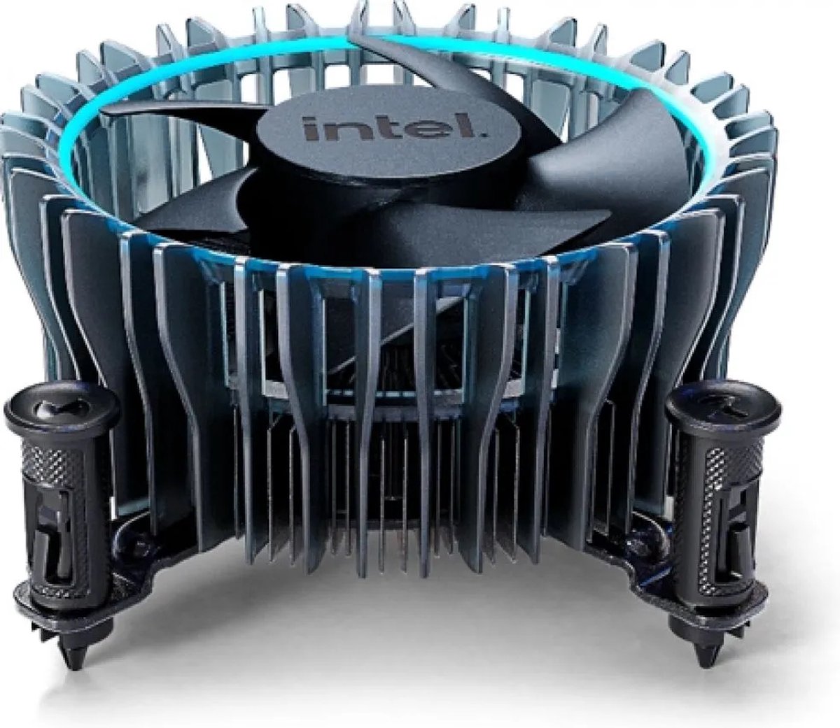 Intel Laminar RM1 - Koeler voor processor - 600 - 3150 omw/min. - 29 dBA - voor LGA 1700 - 4-pins PMW - aluminium koper - blauw zwart