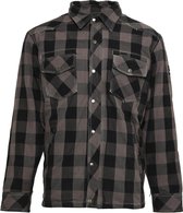 Bores Lumberjack Premium Jacke Hemd in Holzfäller Optik Grey/Black-L
