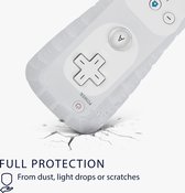 kwmobile Siliconen hoesje geschikt voor Nintendo Wii Remote Controller hoesje - Zachte bescherm skin - transparant