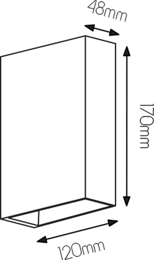 ORION I - Applique murale ABS up&down 570Lm 5.7W blanche