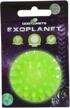 Dog Comets Exoplanet - 5 cm - Hondenspeeltje - Bal - Apporteer speelgoed - Water en Land - Gebitsverzorging - Met Piep - Groen - S