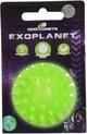 Dog Comets Exoplanet - 5 cm - Hondenspeeltje - Bal - Apporteer speelgoed - Water en Land - Gebitsverzorging - Met Piep - Groen - S