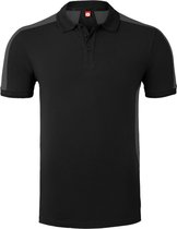 HAVEP Polo Bicolor 10074 - Zwart/Charcoal - XL