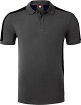 HAVEP Polo Bicolor 10074 - Charcoal/Zwart - XL